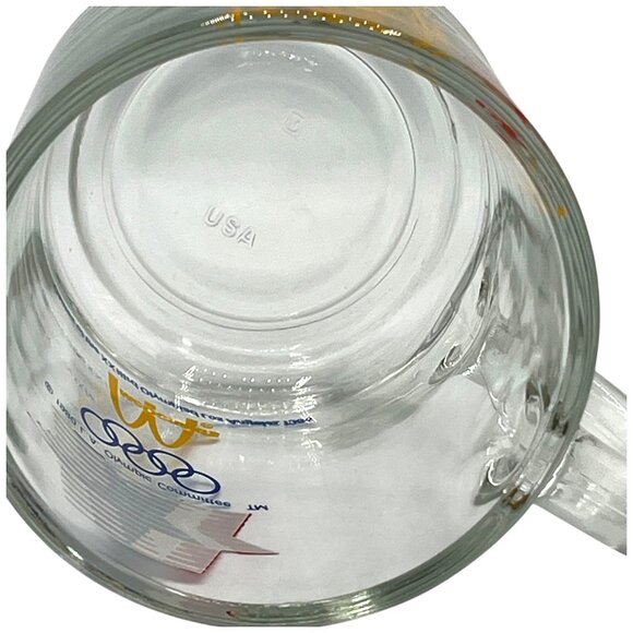 Pair of 1984 McDonalds Olympic Glass Mugs LA Olympic Committee Logo Sports Icons - Picture 5 of 8